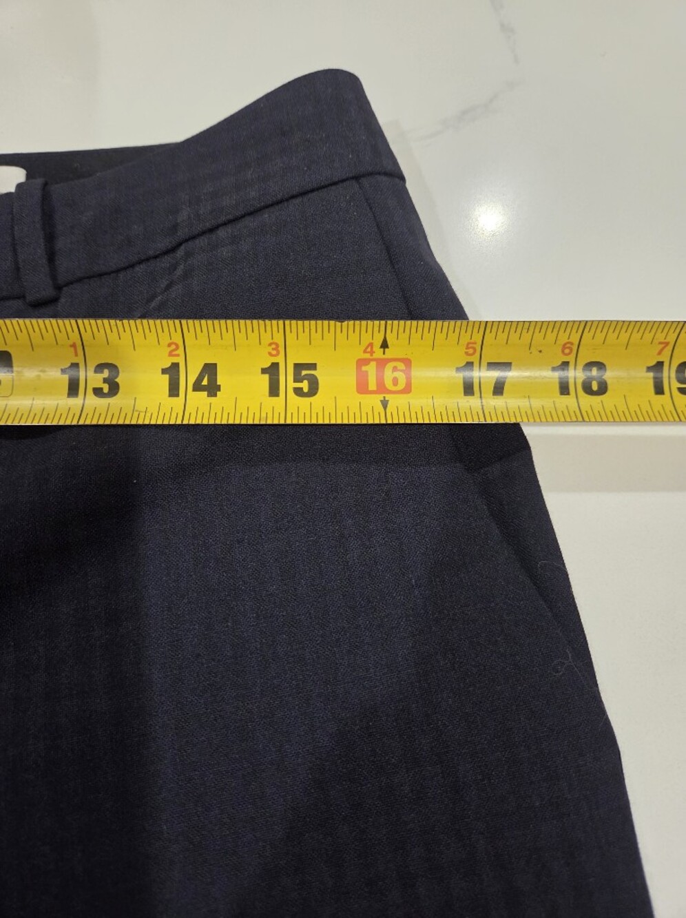 Hugo Boss Women's Tiluna 11 Blue 44% Virgen Woll Plaid STraight Leg Pants Size 4 - Picture 10 of 16